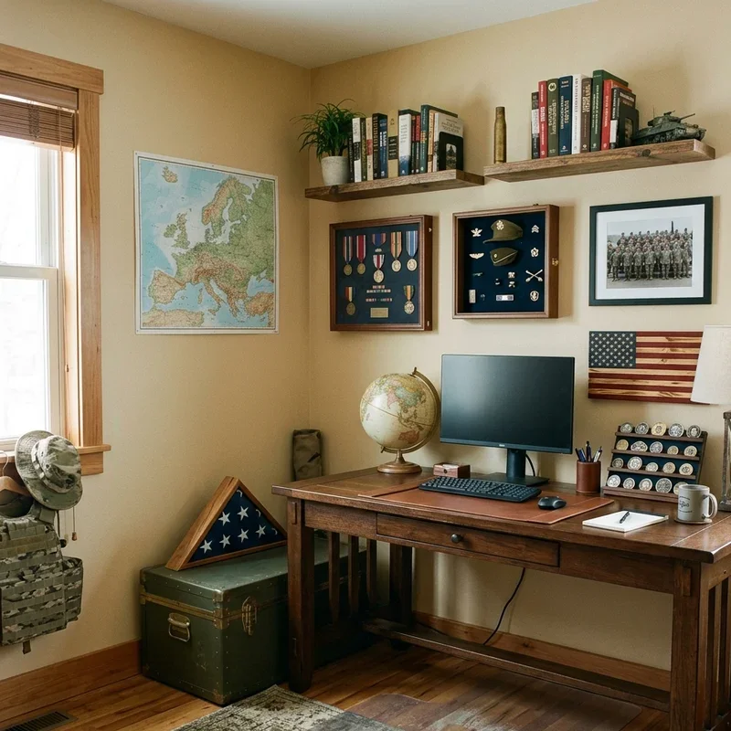 15 Military Office Decorating Ideas for Rustic Decor