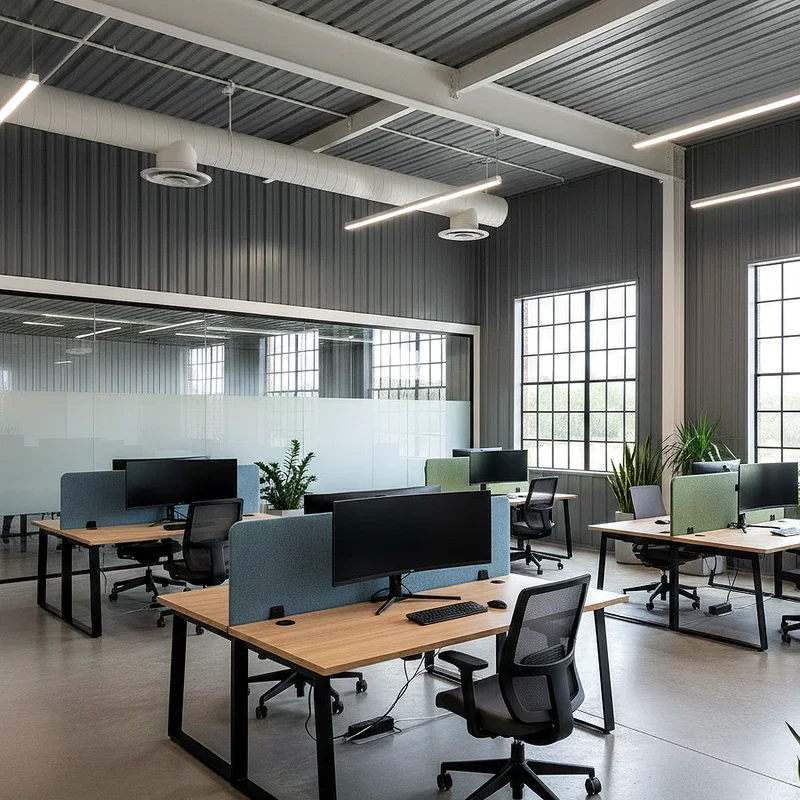 Metal Building Office Ideas