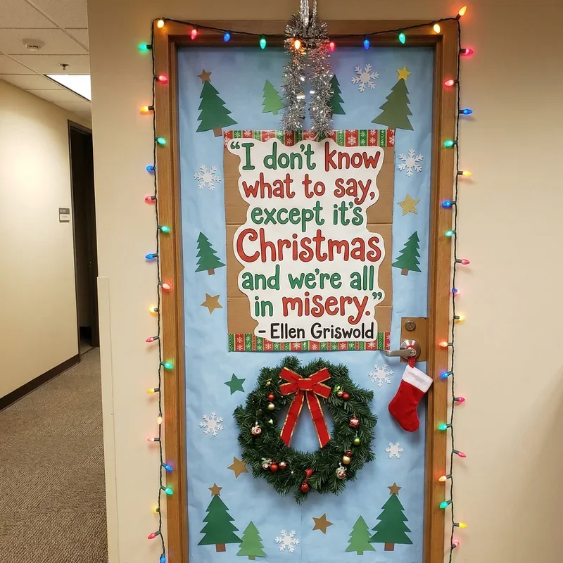 Funny Office Door Christmas Decorating Ideas