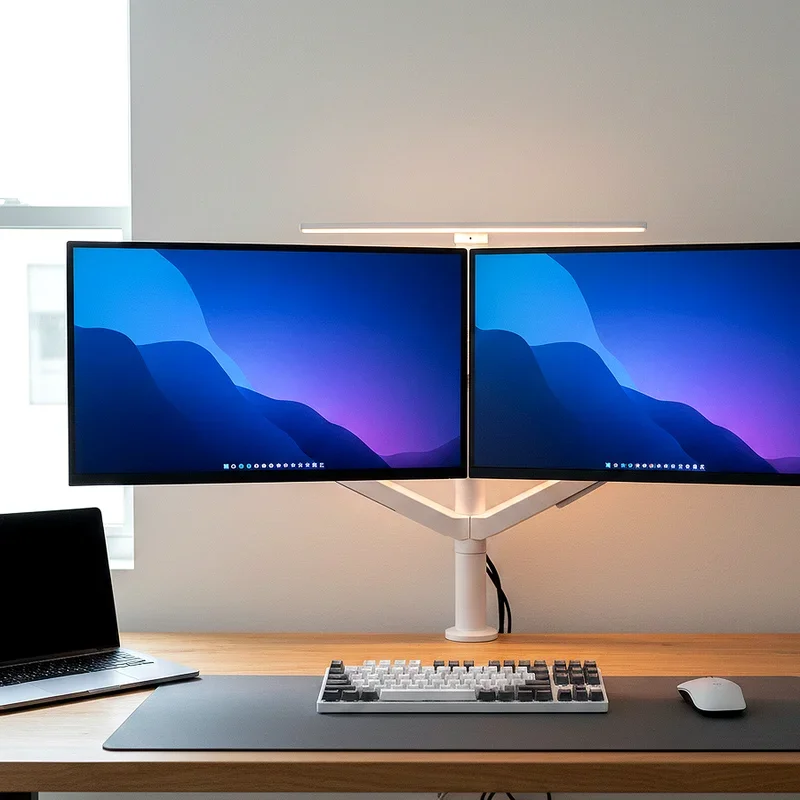15 Dual Monitor Desk Setup Ideas for Clean Modern Workspaces