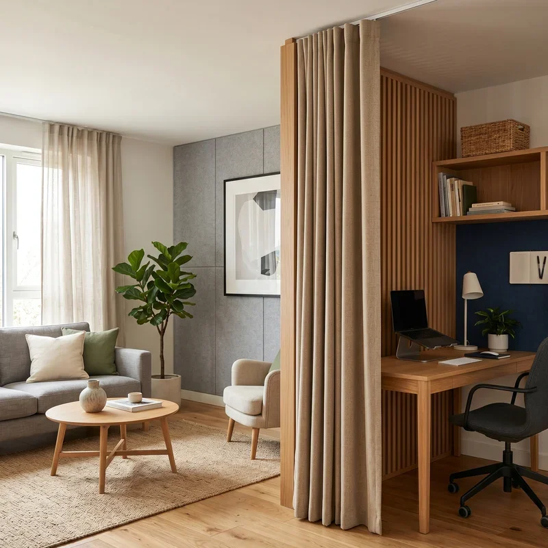 Living Room and Office Combo Ideas