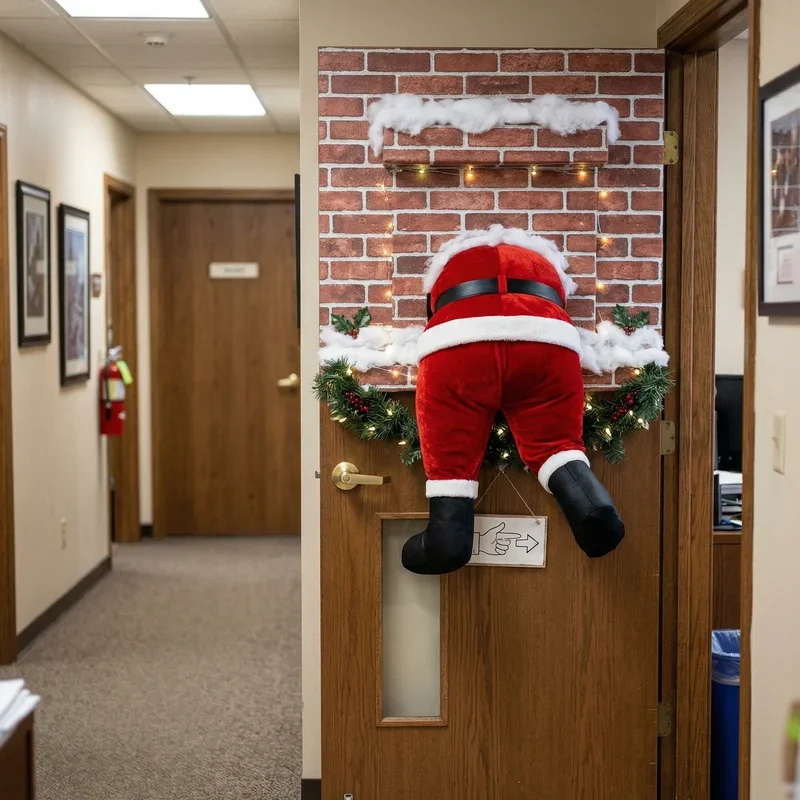 Funny Office Door Christmas Decorating Ideas