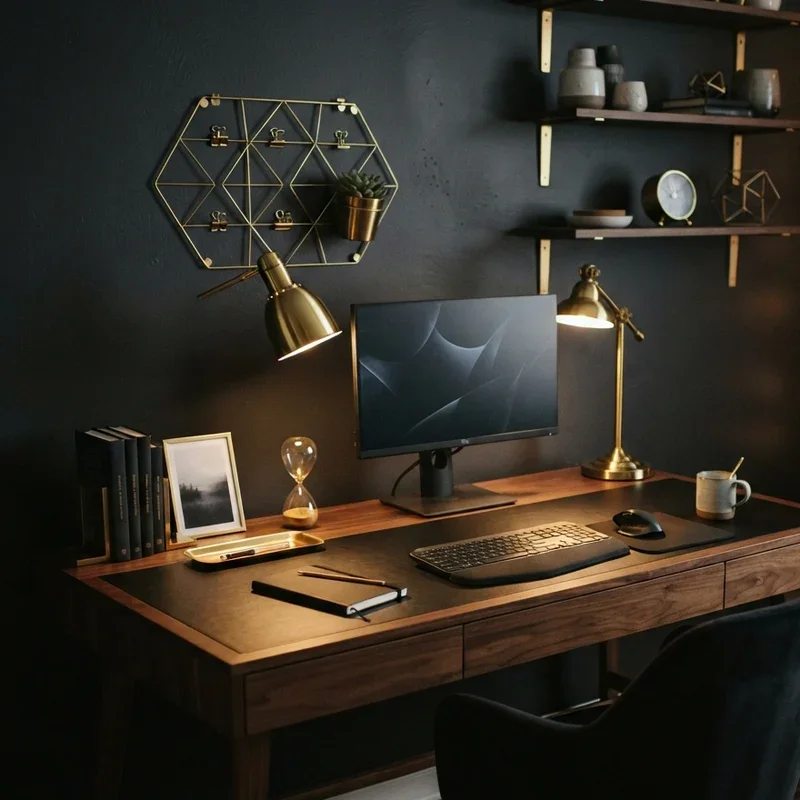 Dark Home Office Ideas