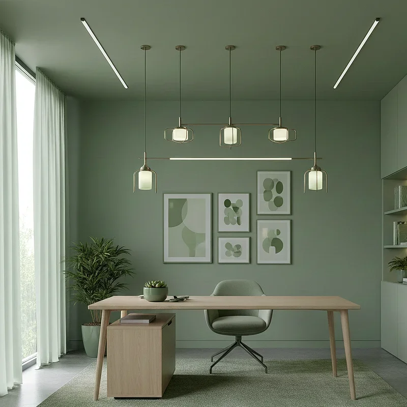 Sage Green Office Ideas