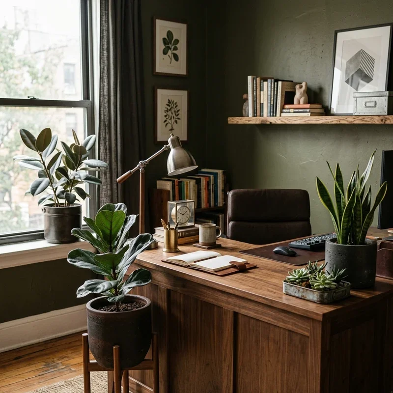 Masculine Home Office Ideas