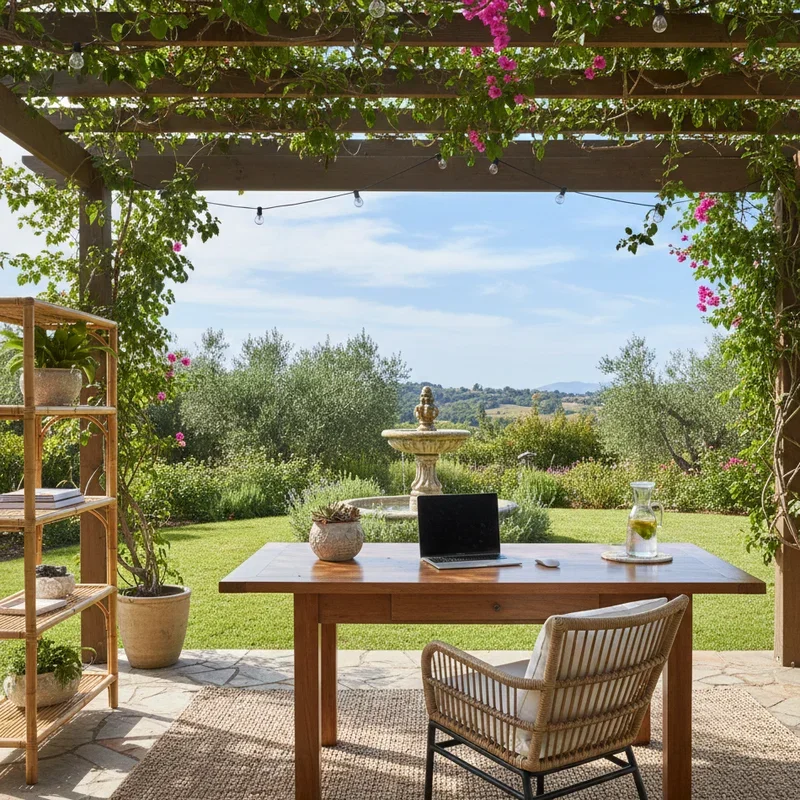 15 Patio Office Ideas for a Productive Outdoor Space