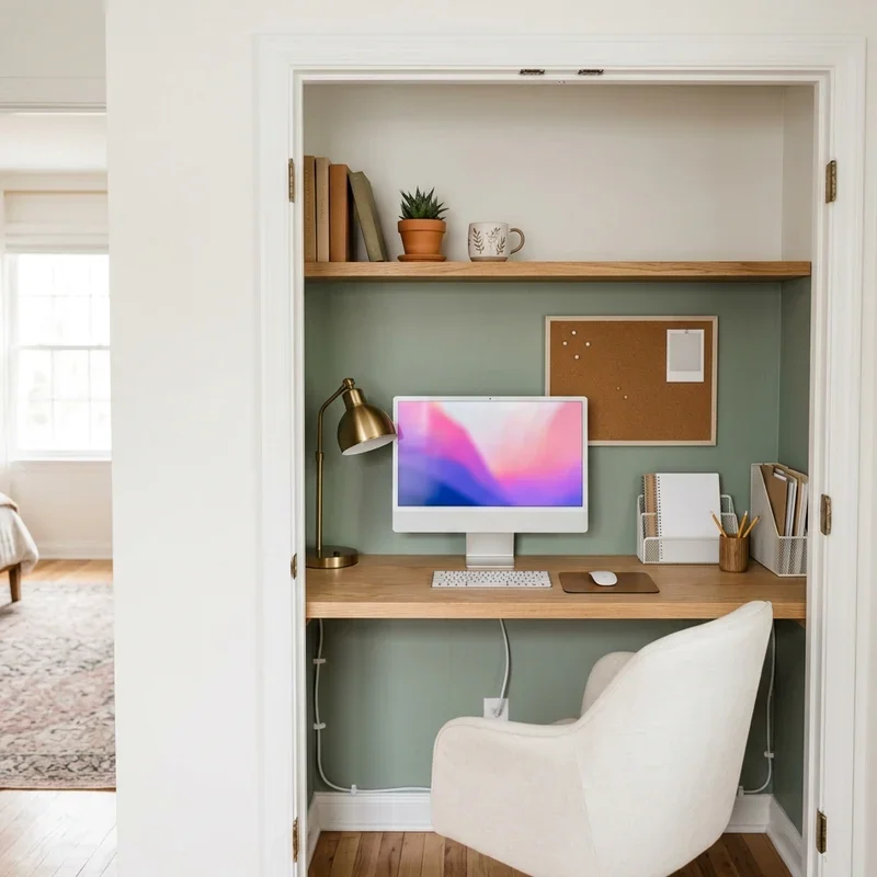 Closet Office Ideas