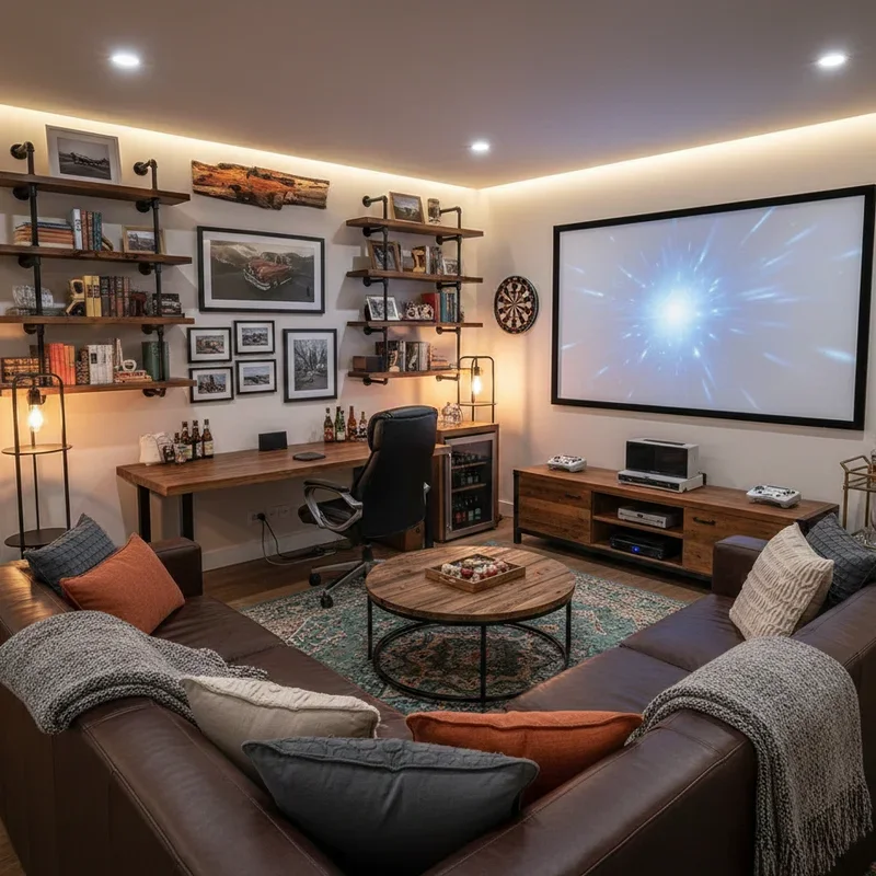 Home Office Man Cave Ideas