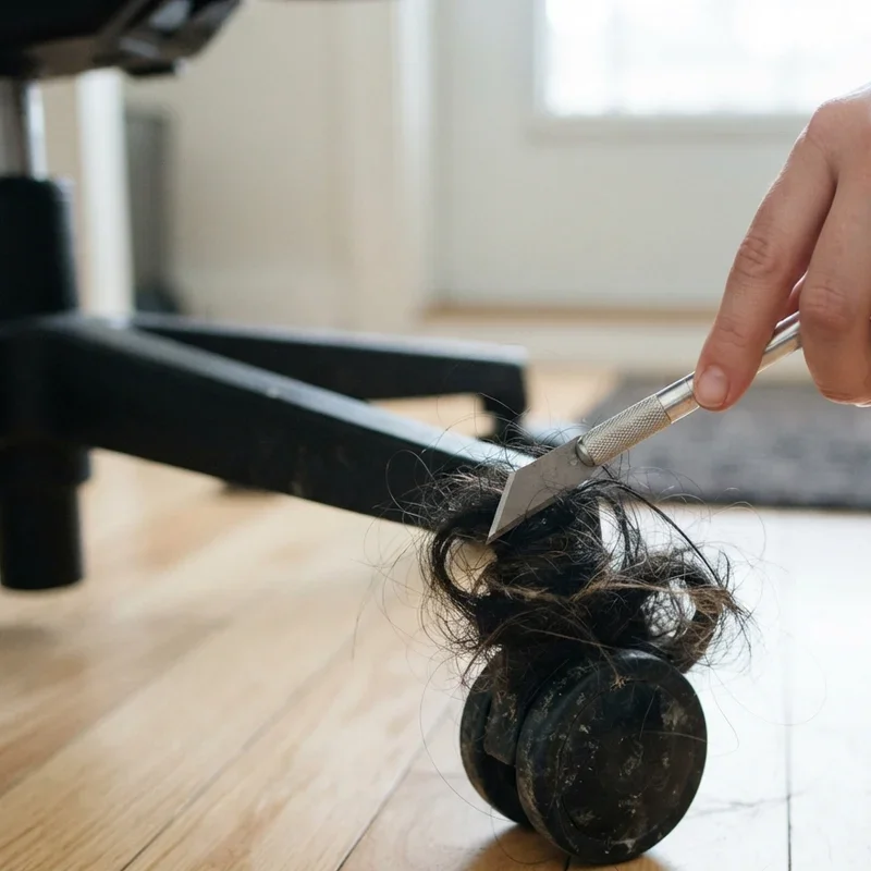How to Remove Hair From Office Chair Wheels