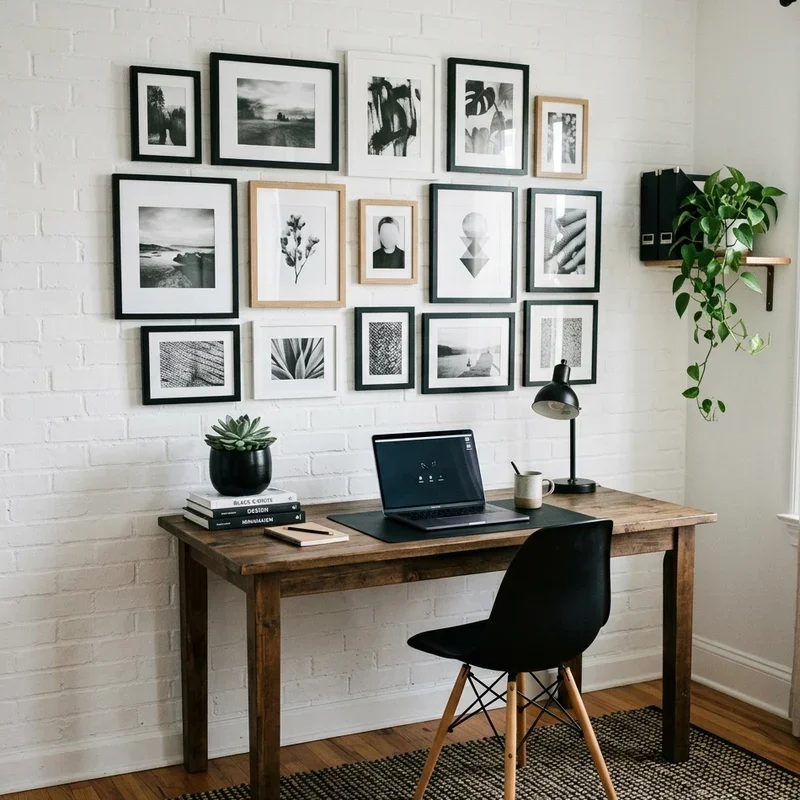 Black and White Home Office Ideas