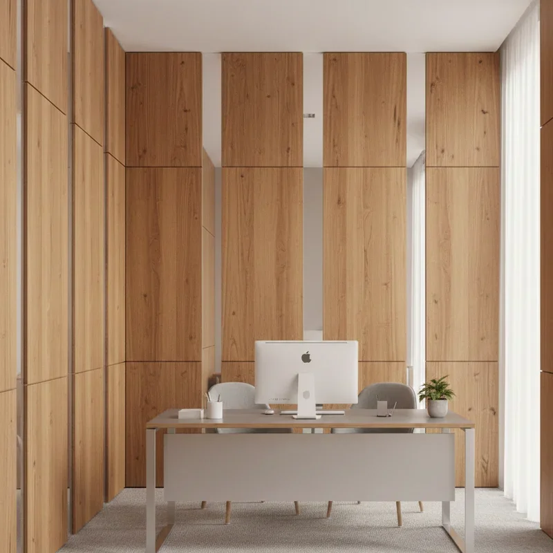 Wood Panel Office Ideas