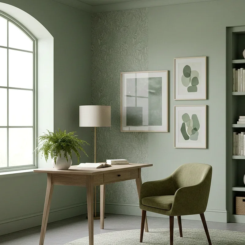 Sage Green Office Ideas