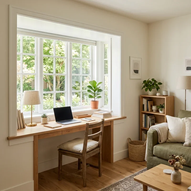 Living Room and Office Combo Ideas