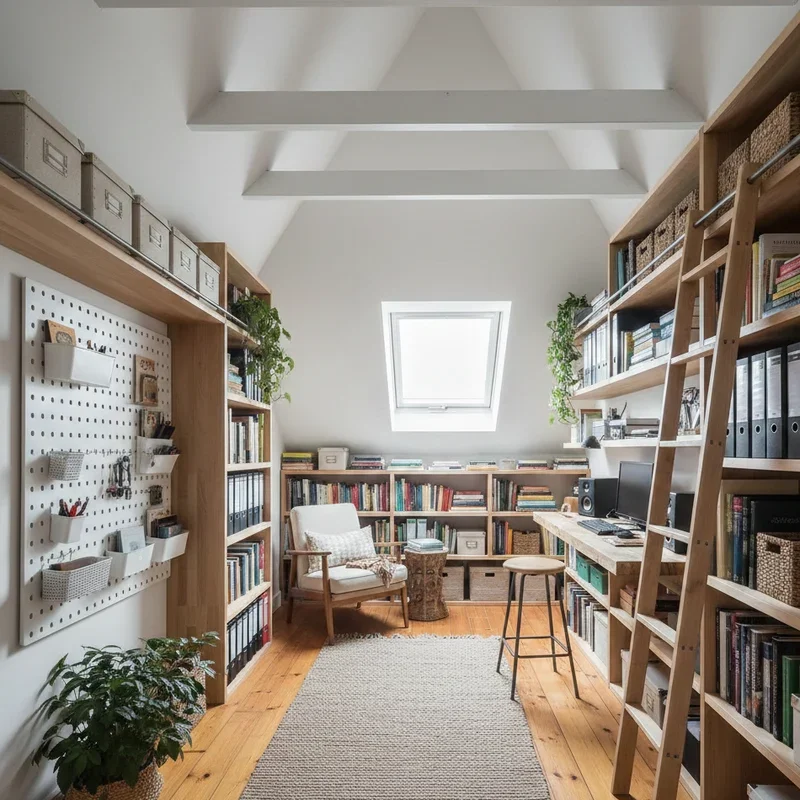 Small Attic Office Ideas