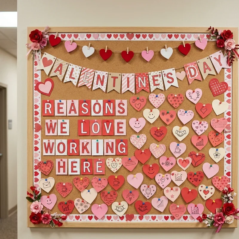 Valentine’s Day Workplace Bulletin Board Ideas