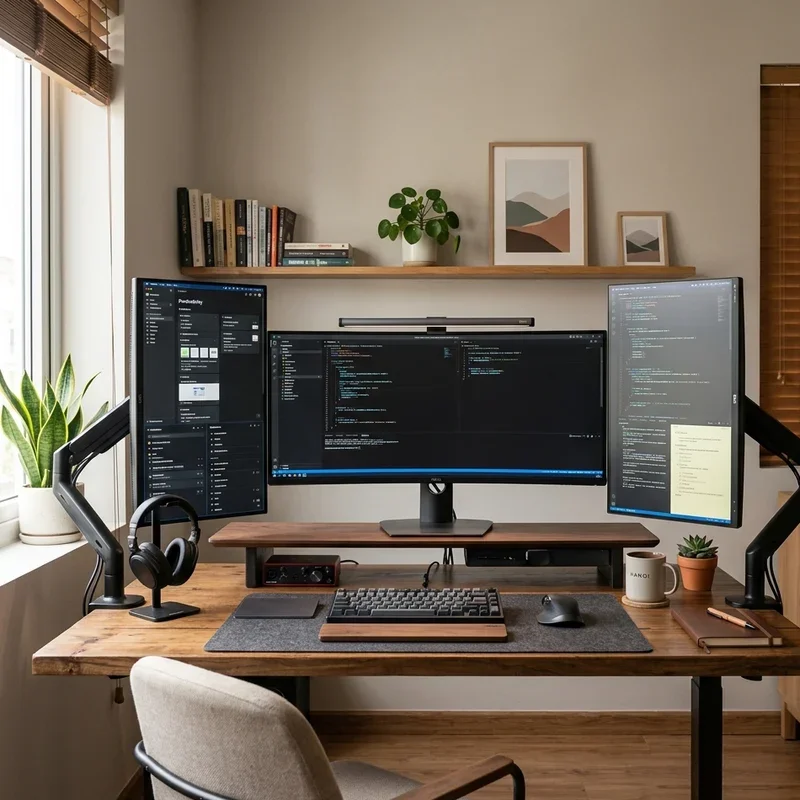 Home Office Ideas with Multiple Monitors