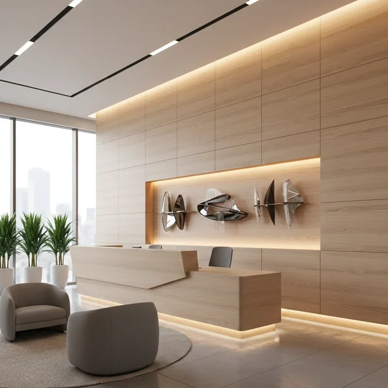 Wood Panel Office Ideas