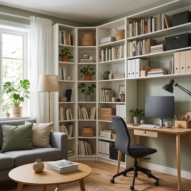 Living Room and Office Combo Ideas