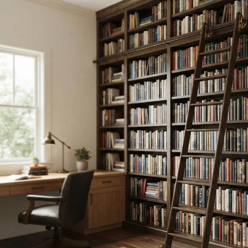 Home Office Library Design Ideas