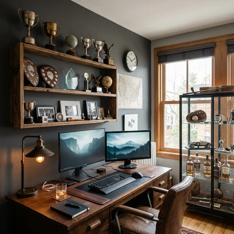 Masculine Home Office Ideas