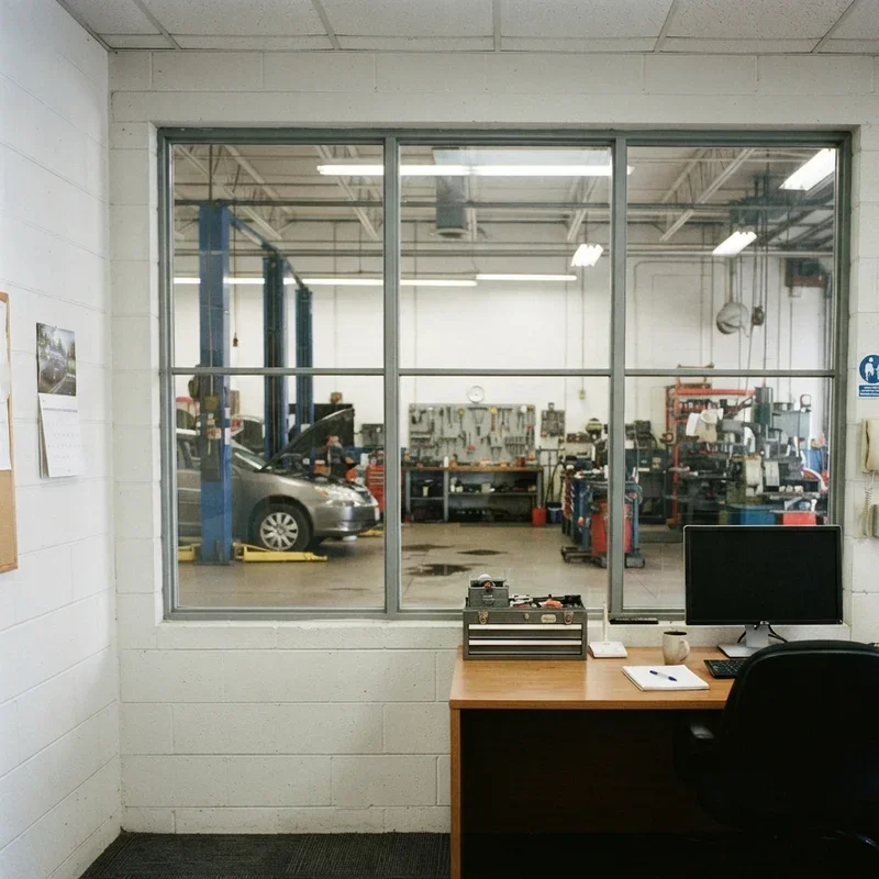 Mechanic Shop Office Ideas