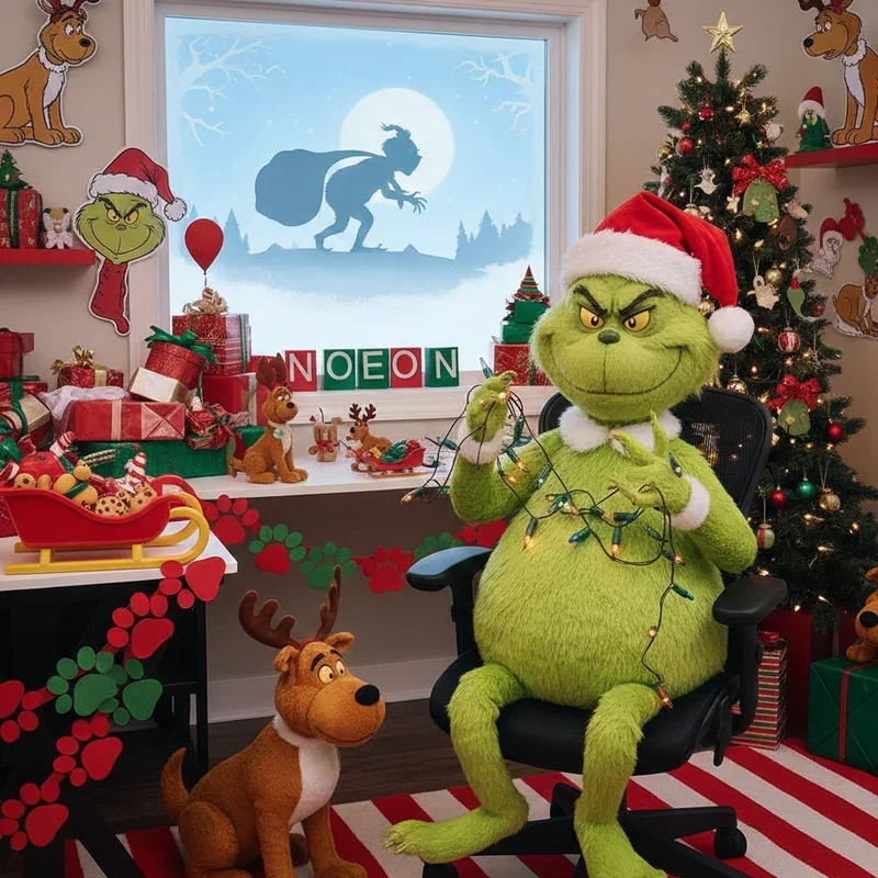 Grinch Office Decor Ideas