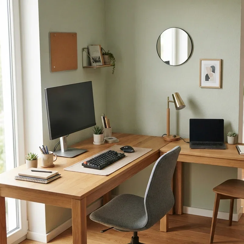 Double Desk Office Ideas