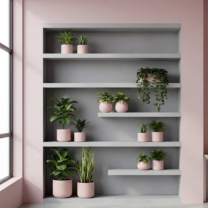 Pink and Grey Office Ideas