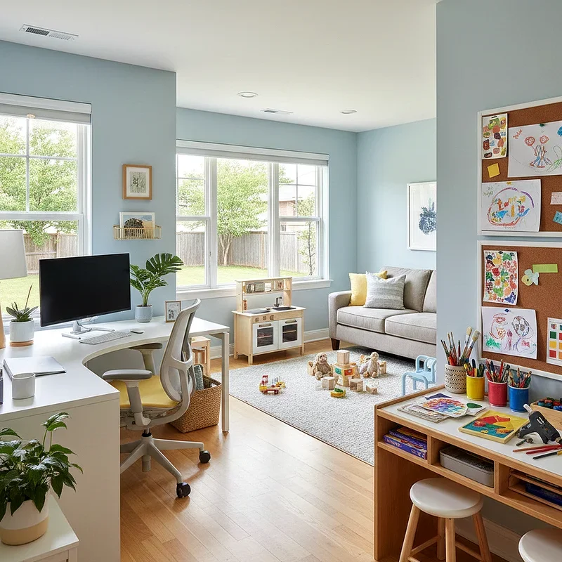 Office and Playroom Combo Ideas
