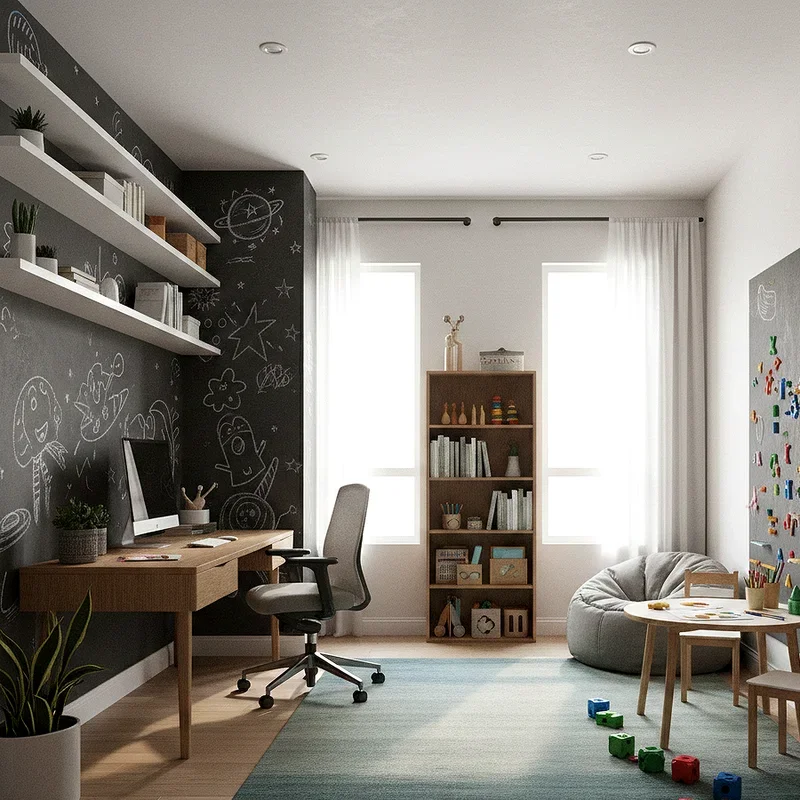 Office and Playroom Combo Ideas