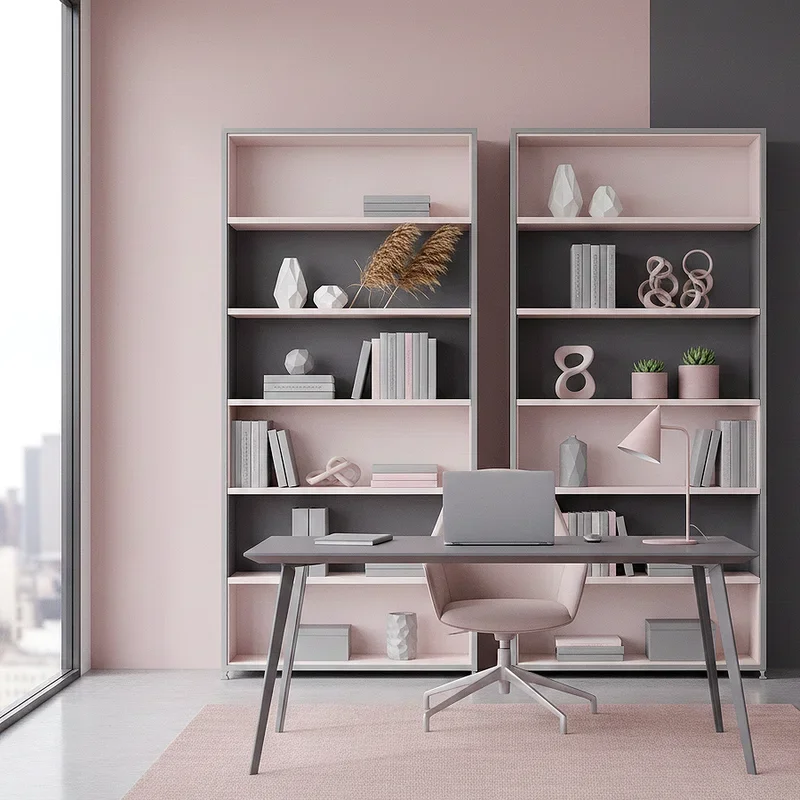 Pink and Grey Office Ideas