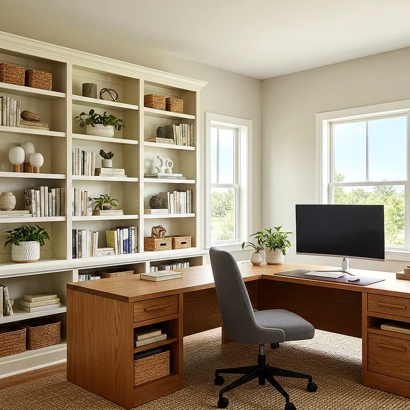 L Shaped Desk Office Ideas