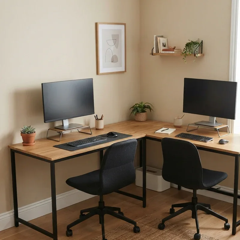 Double Desk Office Ideas