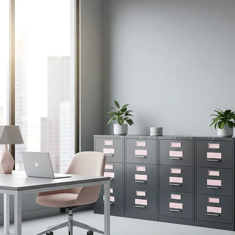 Pink and Grey Office Ideas