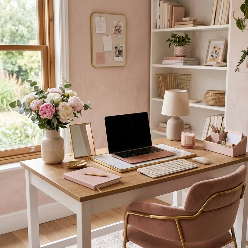 Girly Home Office Ideas