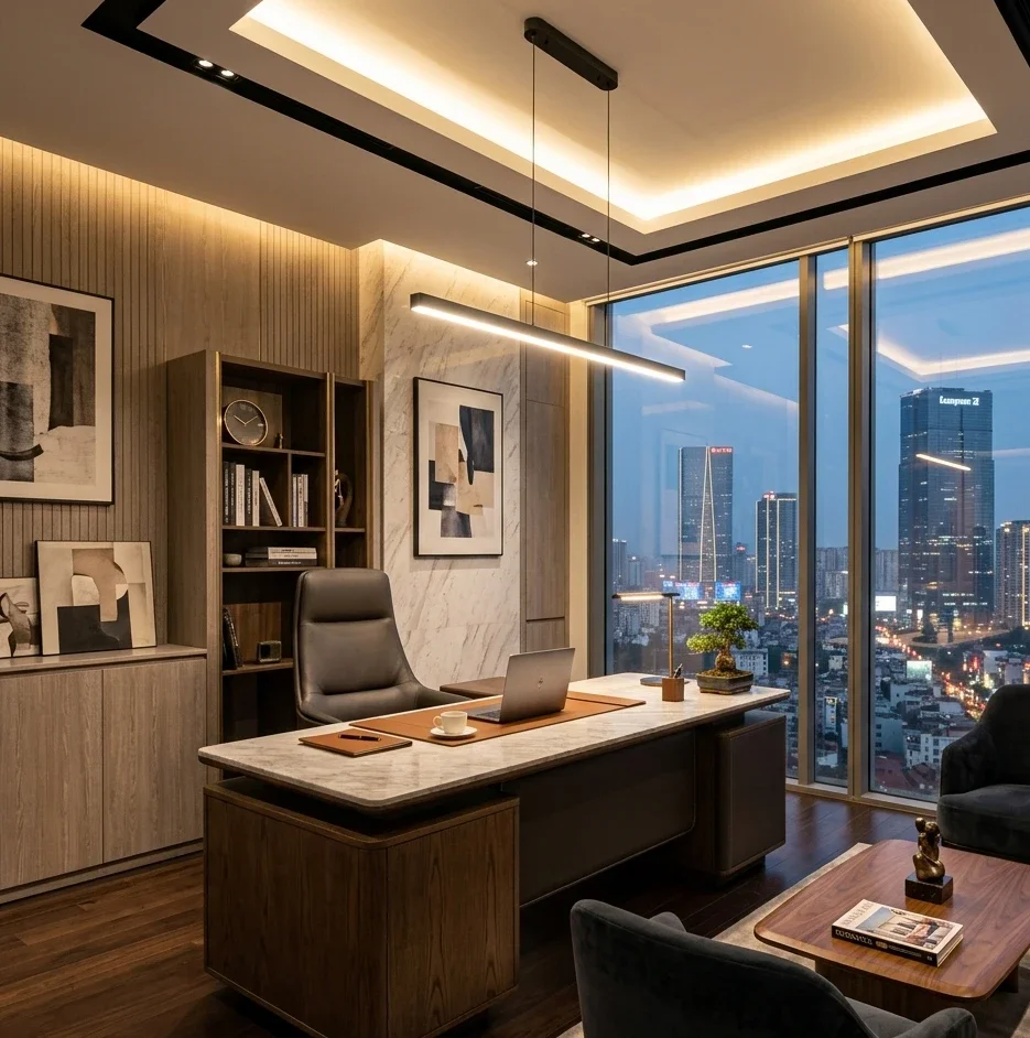 15 Contemporary Luxury Office Ideas for a High-End Workspace