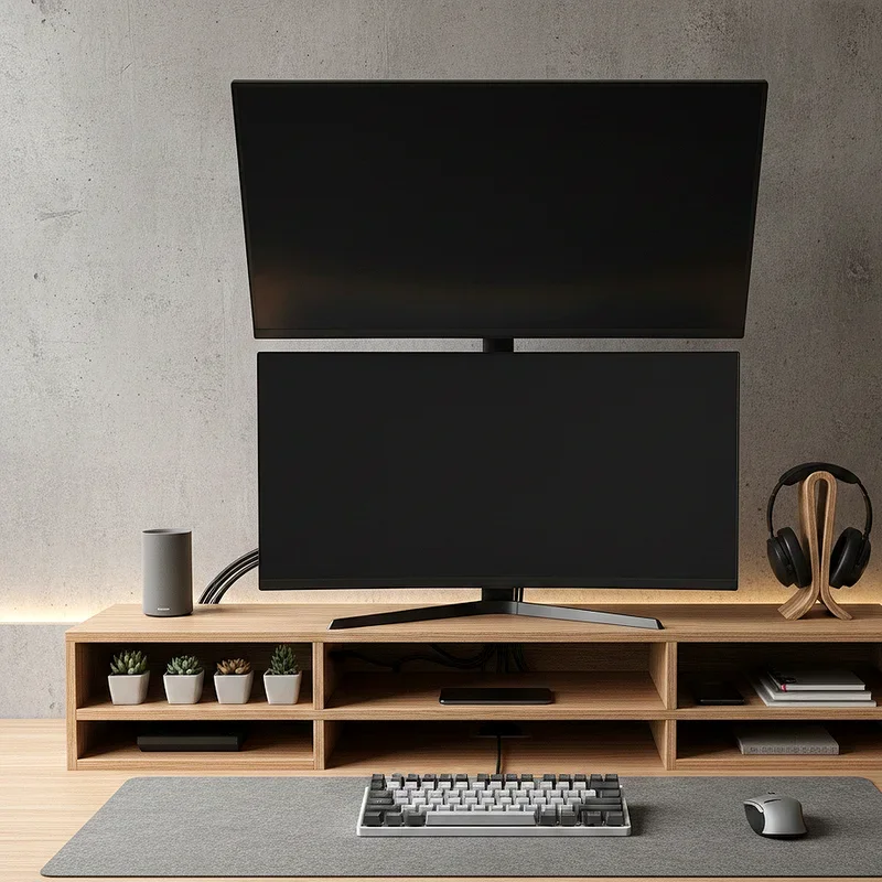 Dual Monitor Desk Setup Ideas