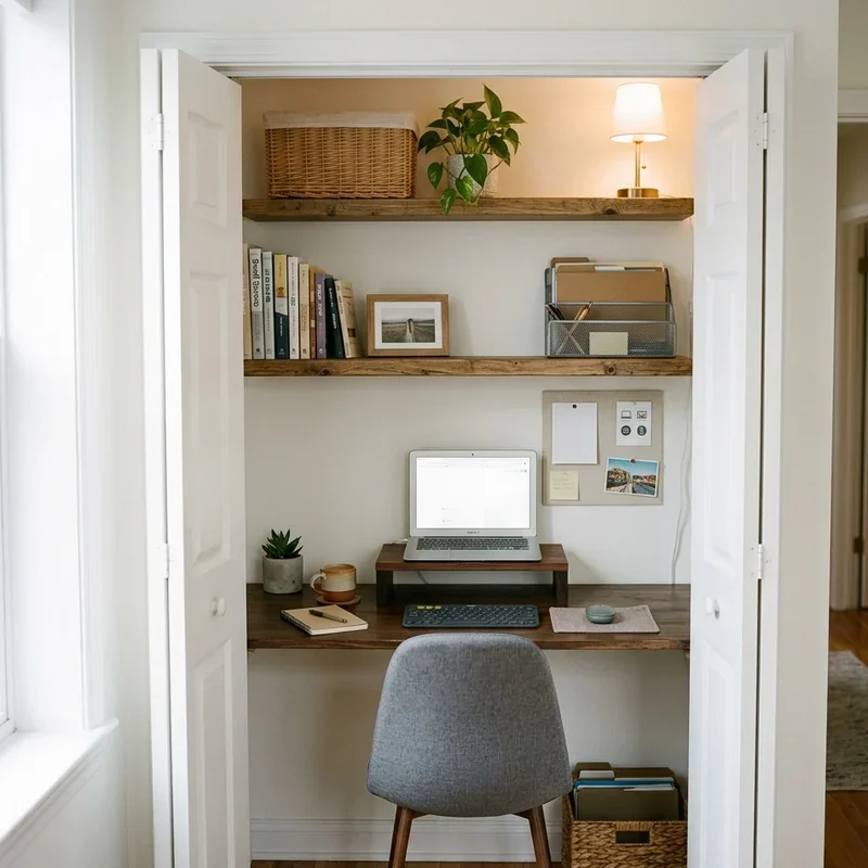 15 Closet Office Ideas for a Neat and Productive Workspace
