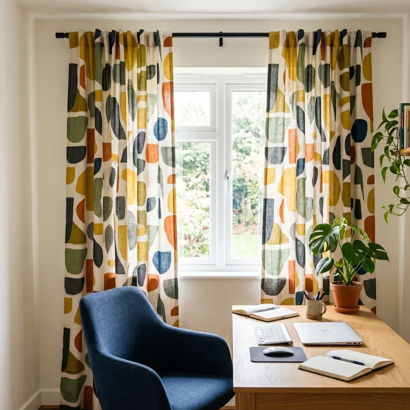 Home Office Curtains Ideas