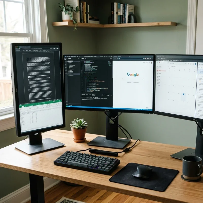 Home Office Ideas with Multiple Monitors