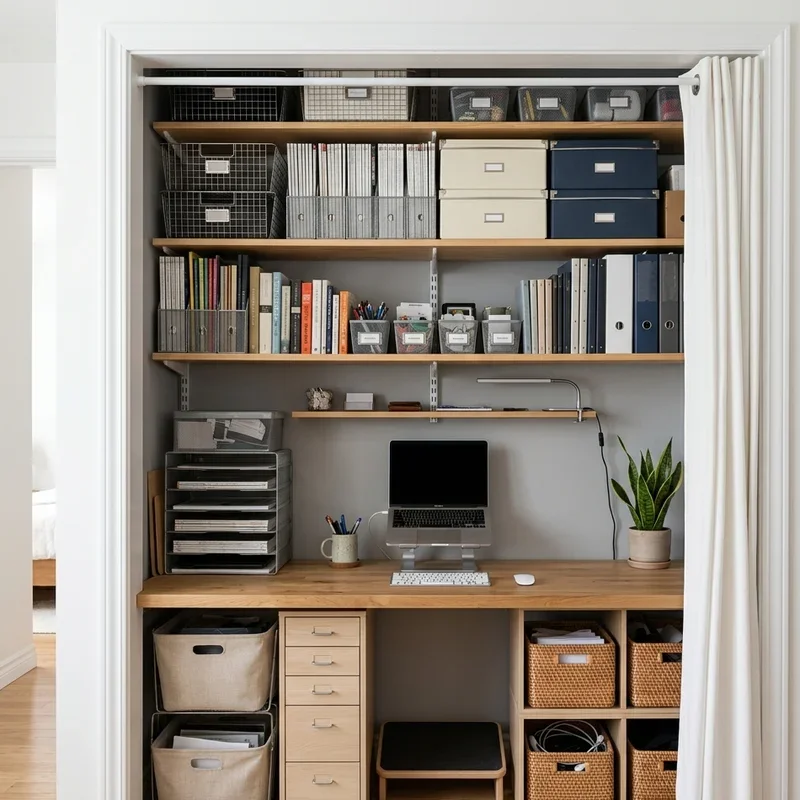 Closet Office Ideas