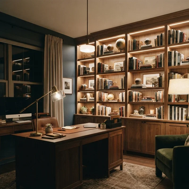 Home Office Library Design Ideas