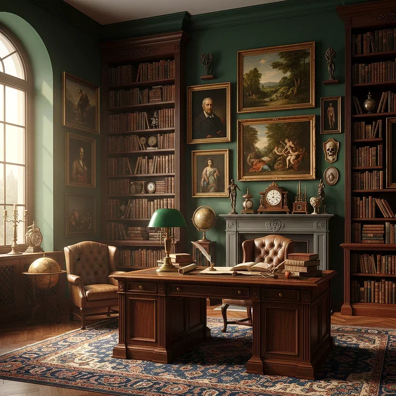 Dark Academia Office Ideas