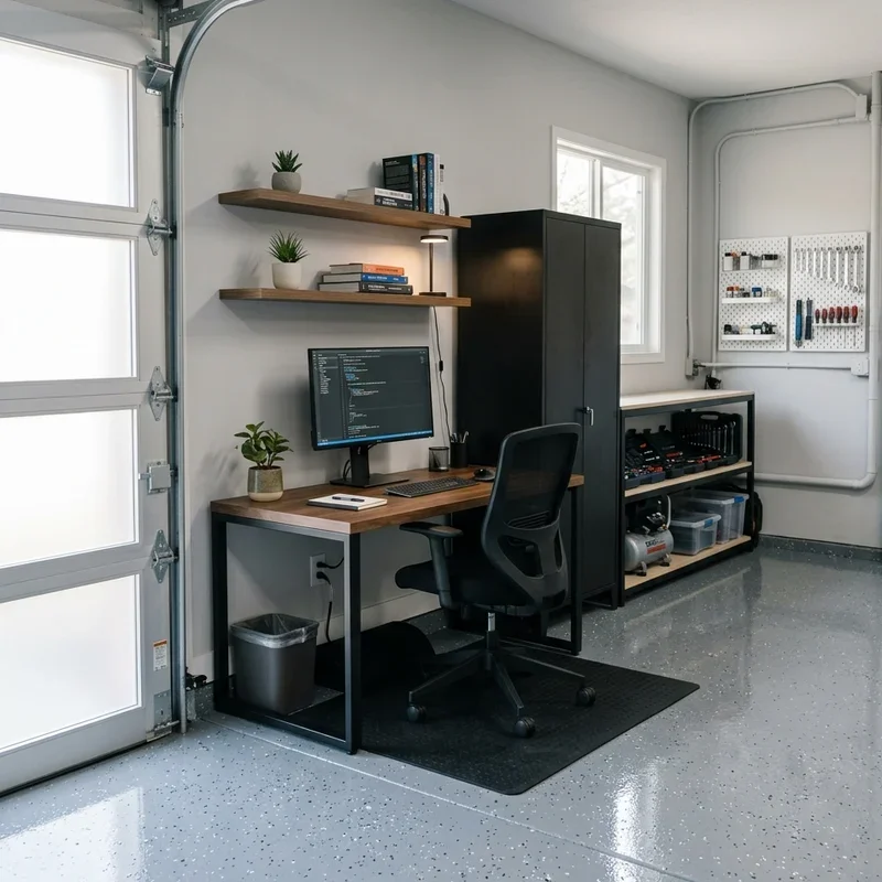 Small Garage Office Design Ideas
