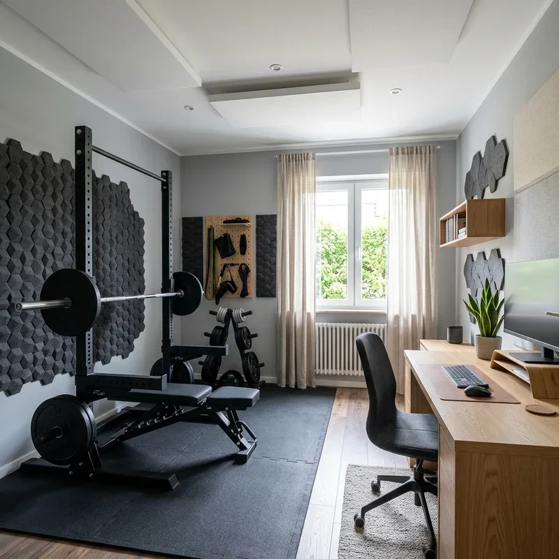 Home Gym and Office Combo Ideas