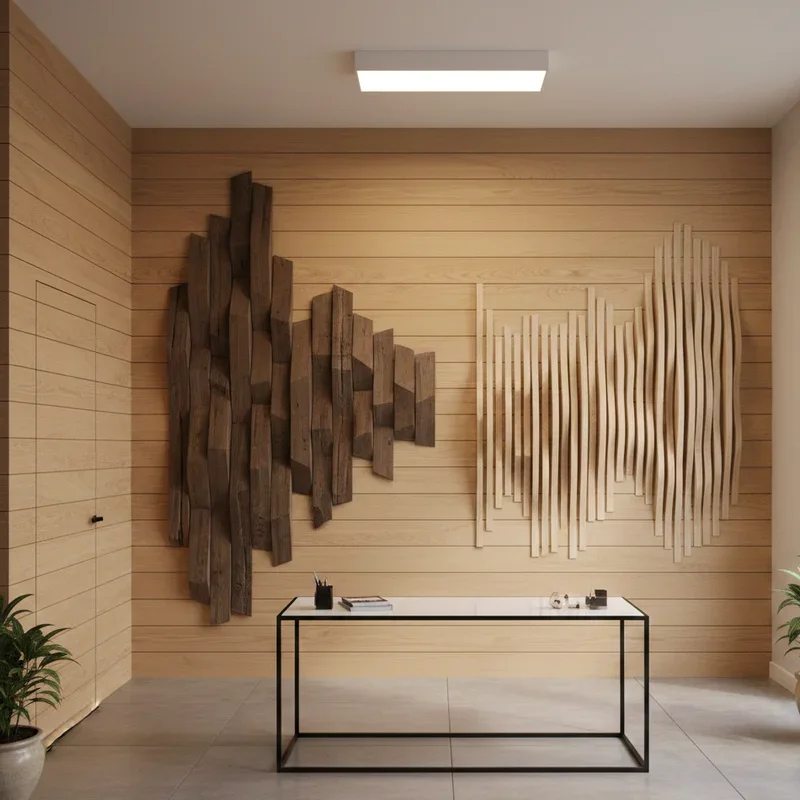 Wood Panel Office Ideas