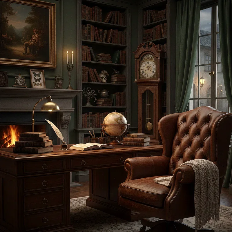 Dark Academia Office Ideas