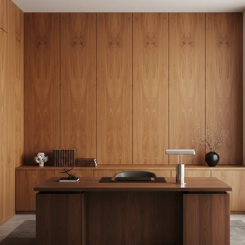 Wood Panel Office Ideas