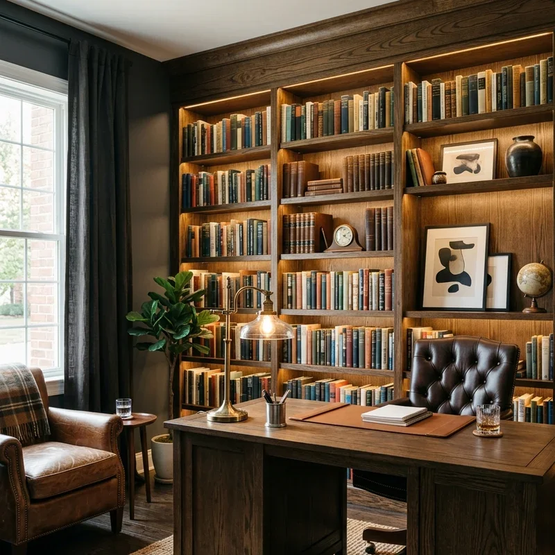 Masculine Home Office Ideas