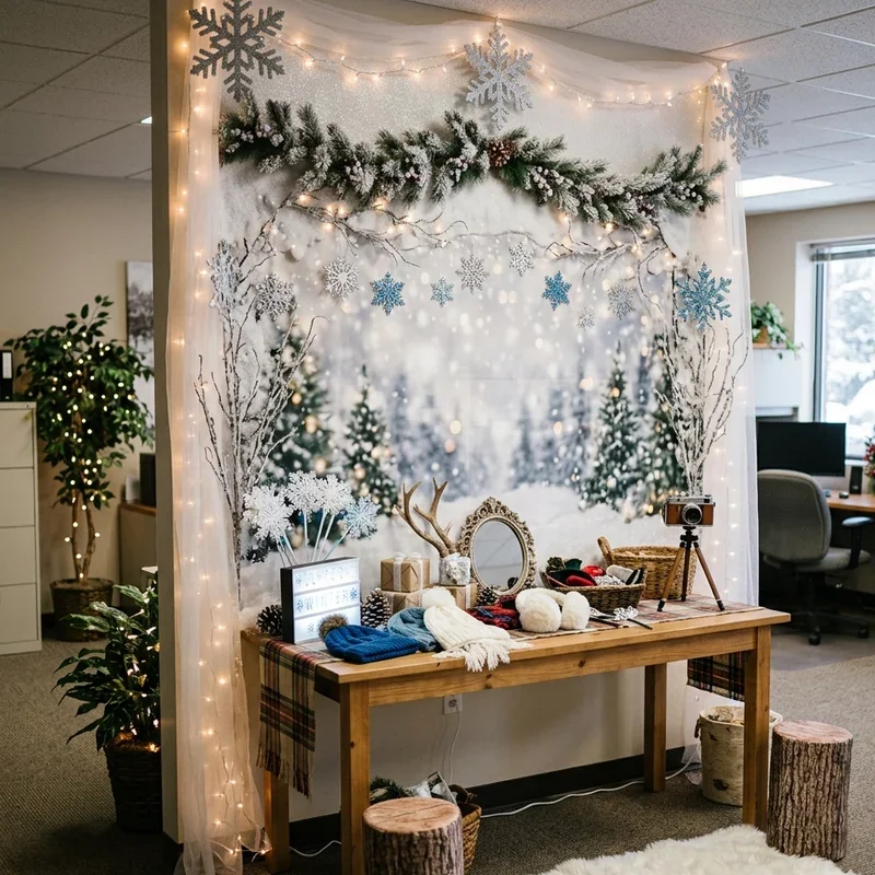 Winter Wonderland Office Ideas